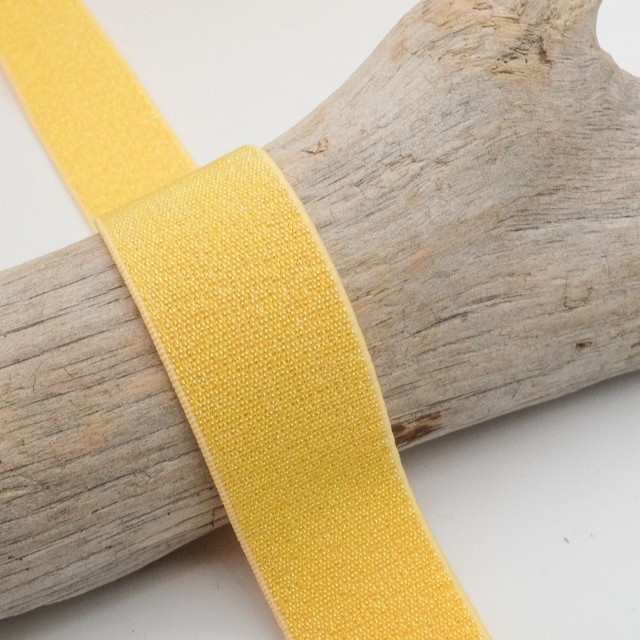 25mm Yellow Lurex Elastic - Maison Klem